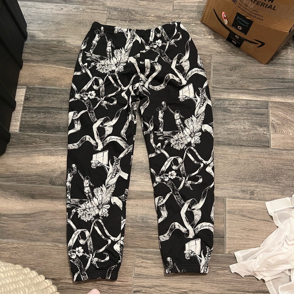 Jordan Black and White Joggers